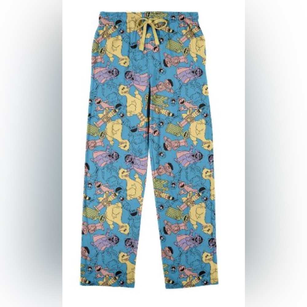sesame street mens sleep pant size medium